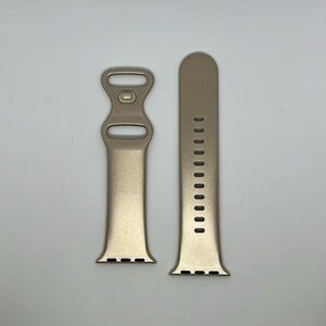 Platinum Silicone Apple Watch Band